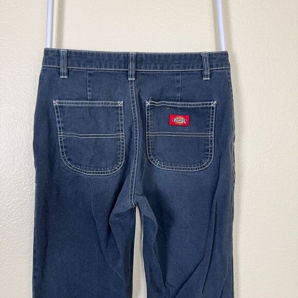 Dickies Women's Size 24 Gray Canvas Straight Leg Cotton Pants Low Rise Casual - Picture 9 of 9